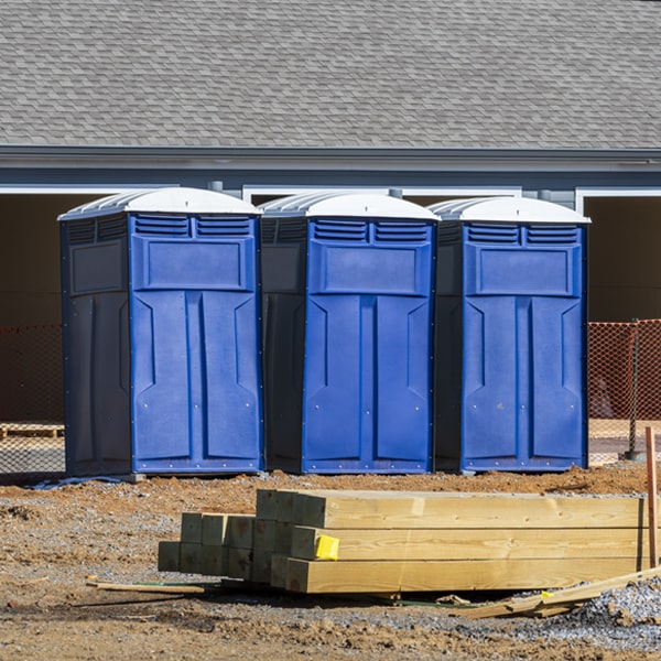 what is the expected delivery and pickup timeframe for the portable toilets in Hartleton Pennsylvania